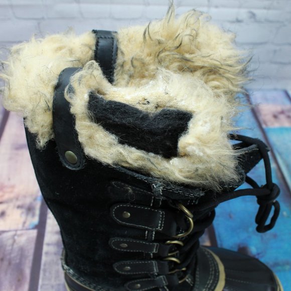 Sorel Joan of Arctic Black Waterproof Insulated Winter Boots Size US 6 - Picture 8 of 10